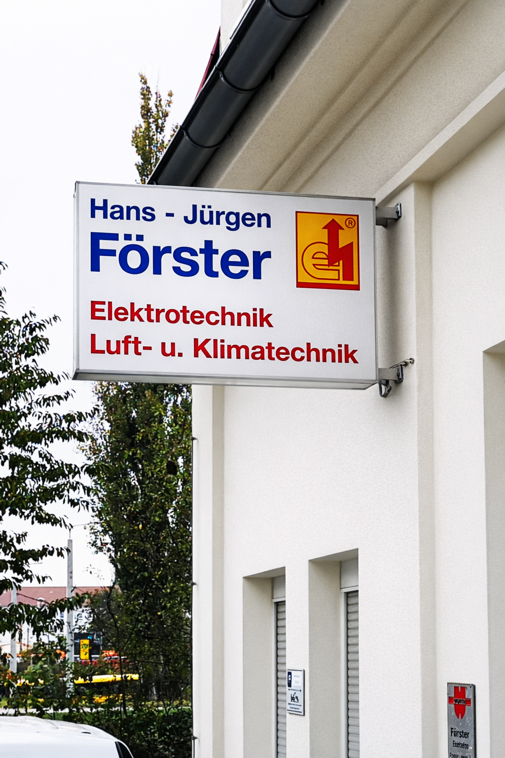 Firmenschild Elektro Förster
